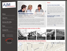 AJM Accountants: web design, wordpress theme