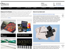 Oldacres Printers: web design, blogengine.net theme